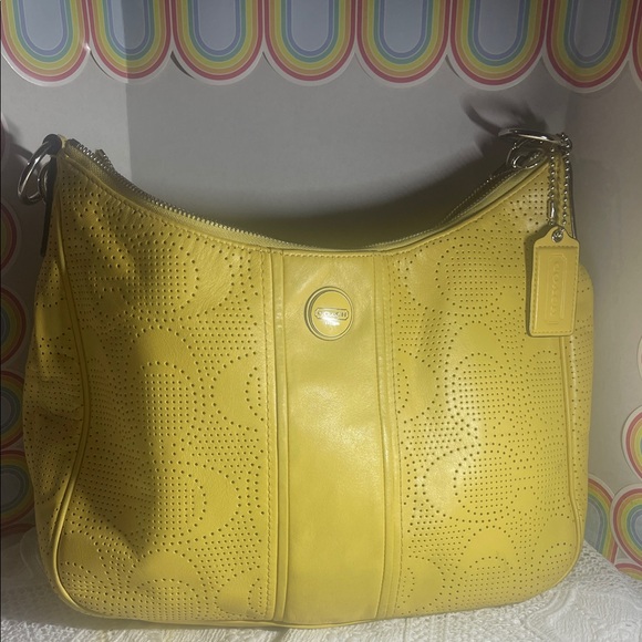 Coach Handbags - Coach Yellow Hobo Bag